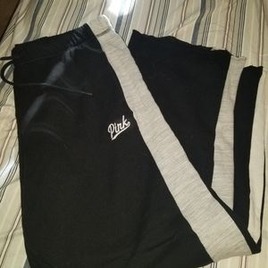 Pink boyfriend sweat pants